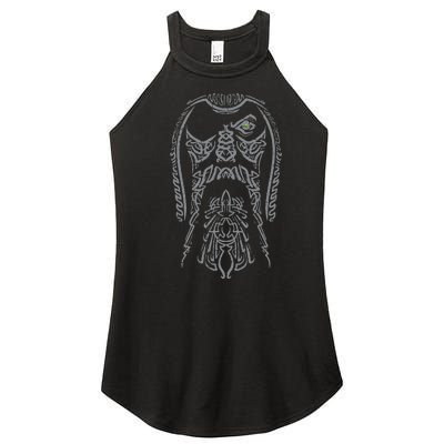 Viking Odin Face Norse Mythology God Women’s Perfect Tri Rocker Tank