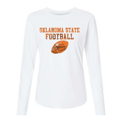 Vintage Oklahoma Football Womens Cotton Relaxed Long Sleeve T-Shirt