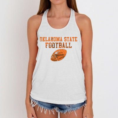 Vintage Oklahoma Football Women's Knotted Racerback Tank