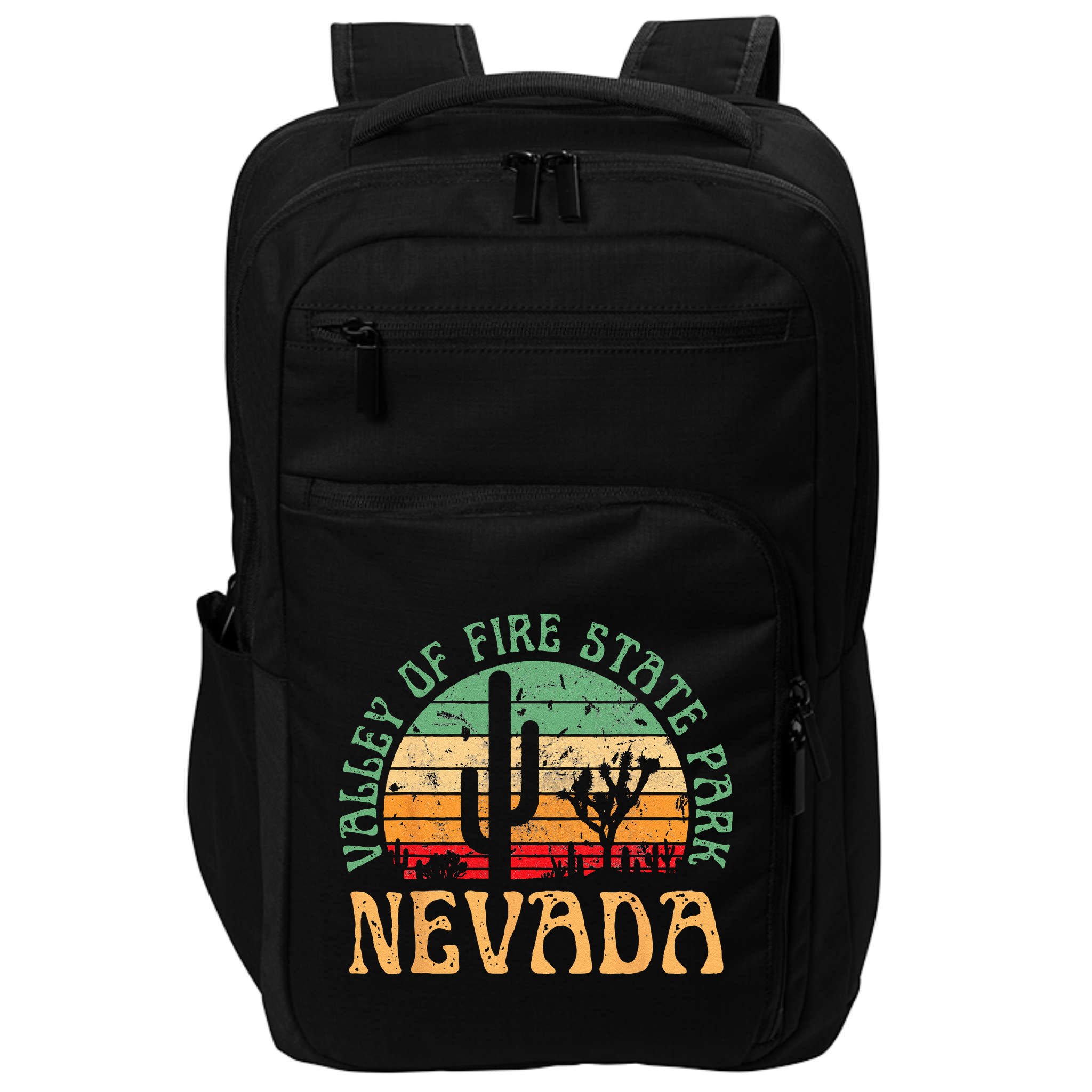 Valley Of Fire State Park Nevada Desert Hiking Retro Sunset Impact Tech Backpack