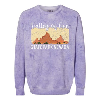 Valley Of Fire State Park Nevada Usa America Nevadans Colorblast Crewneck Sweatshirt