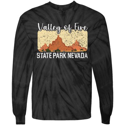 Valley Of Fire State Park Nevada Usa America Nevadans Tie-Dye Long Sleeve Shirt