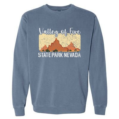 Valley Of Fire State Park Nevada Usa America Nevadans Garment-Dyed Sweatshirt