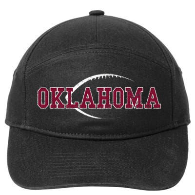 Vintage Oklahoma Football Icon 7-Panel Snapback Hat