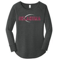 Vintage Oklahoma Football Icon Women's Perfect Tri Tunic Long Sleeve Shirt