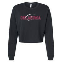 Vintage Oklahoma Football Icon Cropped Pullover Crew