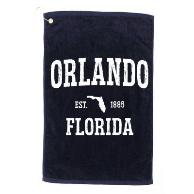 Vintage Orlando Florida Established 1885 Golf Towel