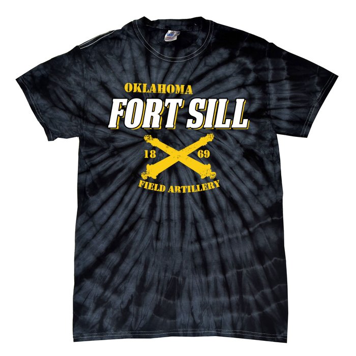 Vintage Oklahoma Fort Sill 1869 Field Artillery Tie-Dye T-Shirt