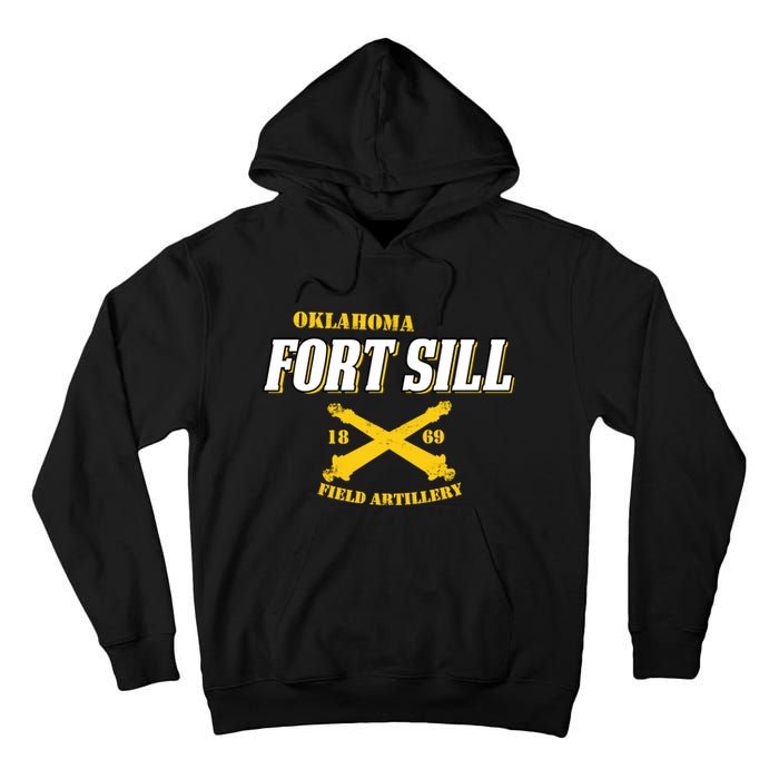 Vintage Oklahoma Fort Sill 1869 Field Artillery Tall Hoodie