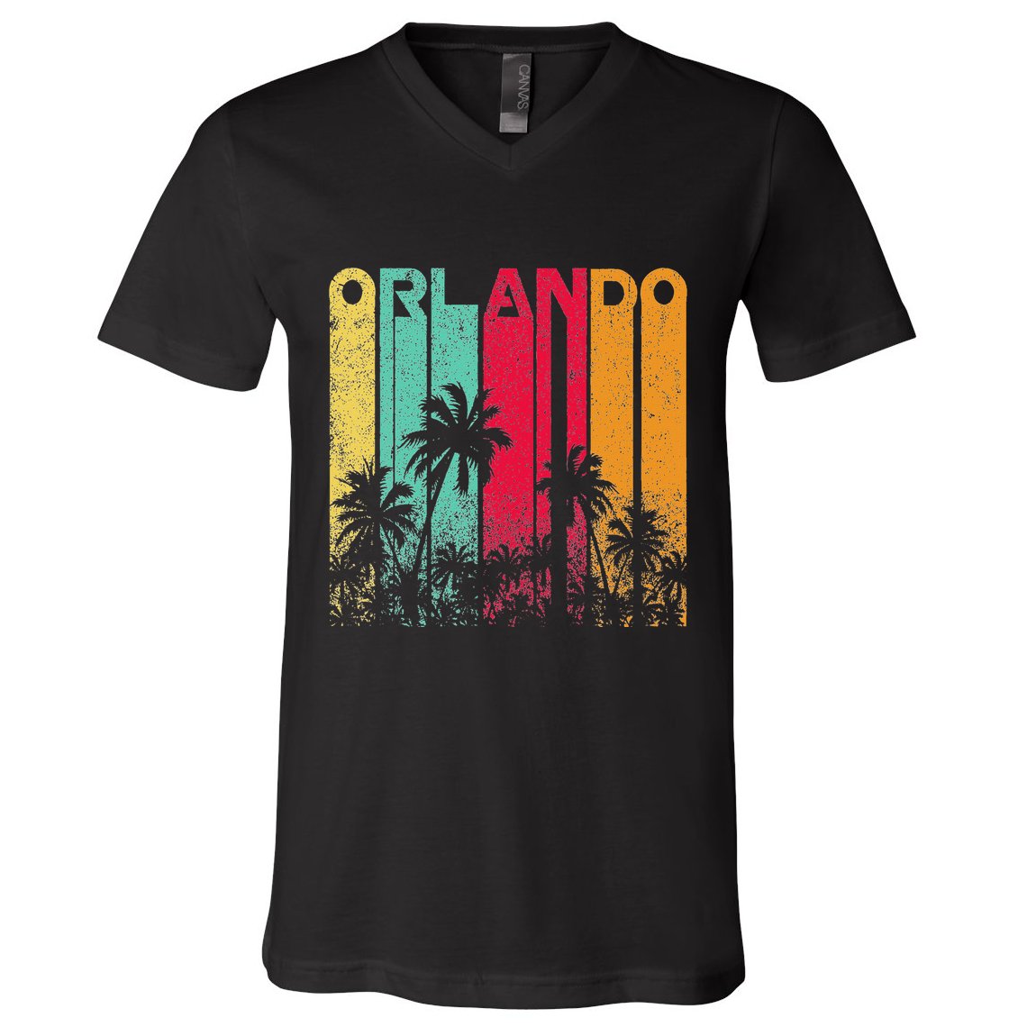 Vintage Orlando Florida Vacation Souvenir V-Neck T-Shirt