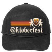 Vintage Oktoberfest German Beer Drinking Festival 7-Panel Snapback Hat