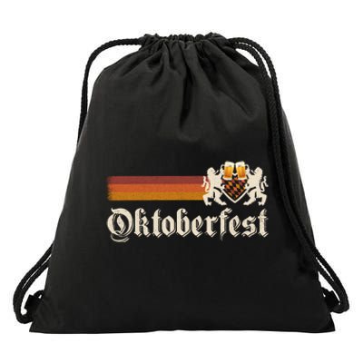 Vintage Oktoberfest German Beer Drinking Festival Drawstring Bag