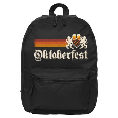 Vintage Oktoberfest German Beer Drinking Festival 16 in Basic Backpack