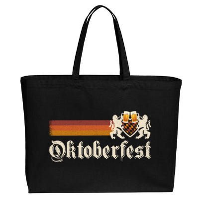 Vintage Oktoberfest German Beer Drinking Festival Cotton Canvas Jumbo Tote