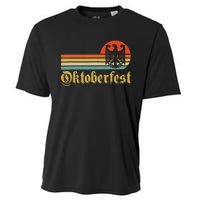 Vintage Oktoberfest German Flag Beer Drinking Cooling Performance Crew T-Shirt