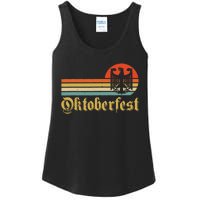 Vintage Oktoberfest German Flag Beer Drinking Ladies Essential Tank