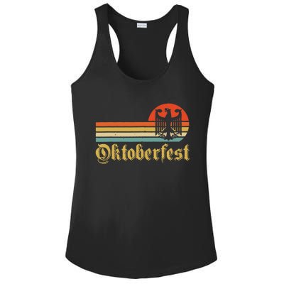 Vintage Oktoberfest German Flag Beer Drinking Ladies PosiCharge Competitor Racerback Tank