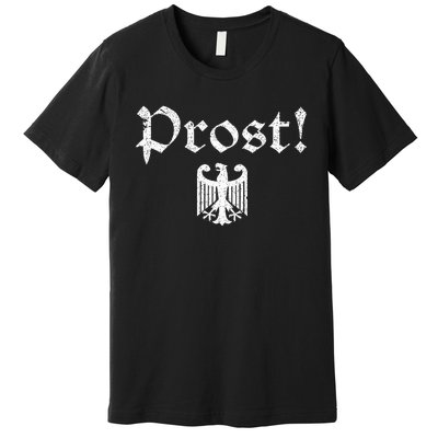 Vintage Oktoberfest German Coat Of Arms Prost Premium T-Shirt