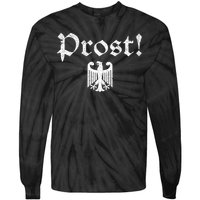 Vintage Oktoberfest German Coat Of Arms Prost Tie-Dye Long Sleeve Shirt