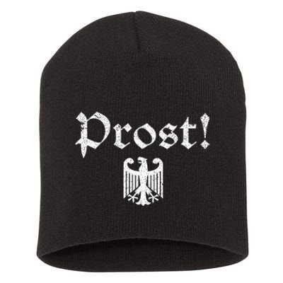 Vintage Oktoberfest German Coat Of Arms Prost Short Acrylic Beanie