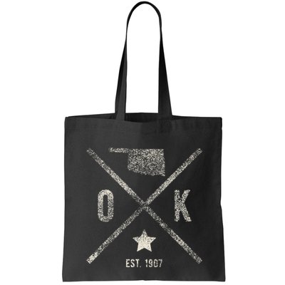 Vintage Oklahoma Home State Outline Ok Map Silhouette Bag