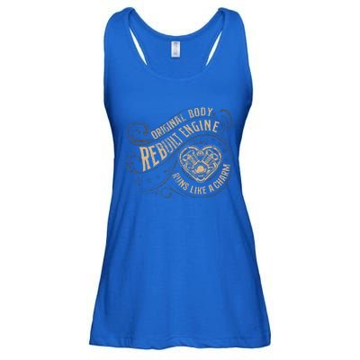 Vintage Open Heart Surgery Recovery Warrior Ladies Essential Flowy Tank