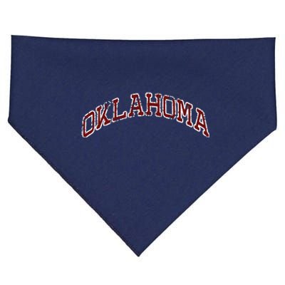 Vintage Oklahoma Home State Old Fashion Sports Fans USA-Made Doggie Bandana