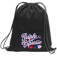 Triple Espresso  Sweatshirt Cinch Pack Bag