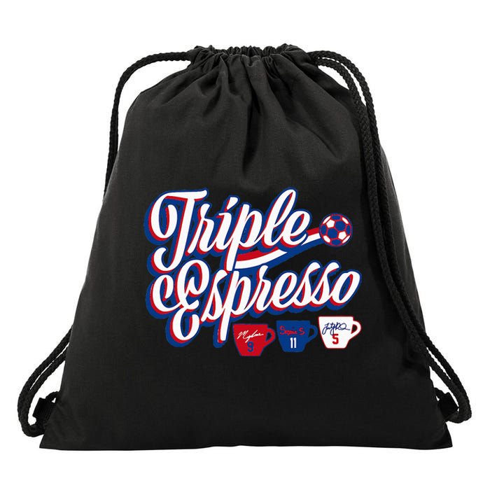 Triple Espresso  Drawstring Bag