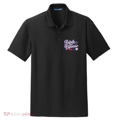 Triple Espresso  Dry Zone Grid Polo