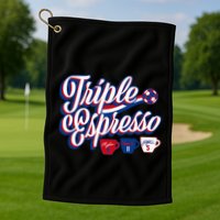 Triple Espresso  Golf Towel