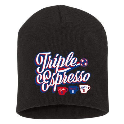 Triple Espresso  Short Acrylic Beanie