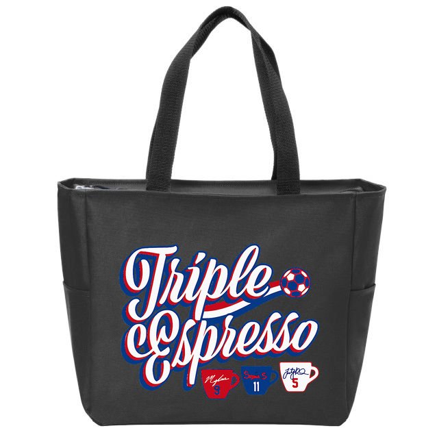 Triple Espresso  Zip Tote Bag
