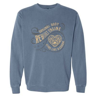 Vintage Open Heart Surgery Recovery Warrior Garment-Dyed Sweatshirt