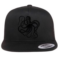 Vintage Octopus Illustration Flatbill Hat