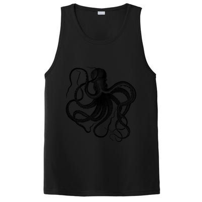 Vintage Octopus Illustration PosiCharge Competitor Tank