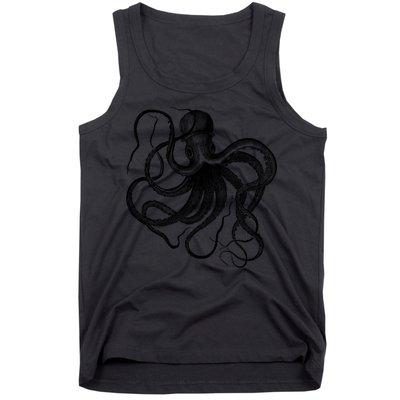 Vintage Octopus Illustration Tank Top