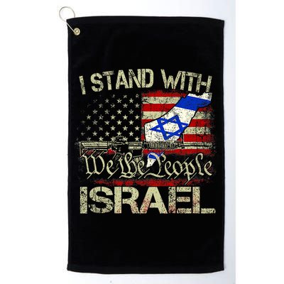 Vintage Old I Stand With Israel Usa American Flag Israel Golf Towel
