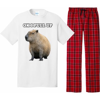 Vintage Ok I Pull Up Capybara Pajama Set