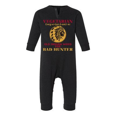 Vegetarian Old Indian Word For Bad Hunter Infant Fleece One Piece