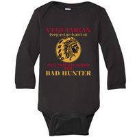 Vegetarian Old Indian Word For Bad Hunter Baby Long Sleeve Bodysuit