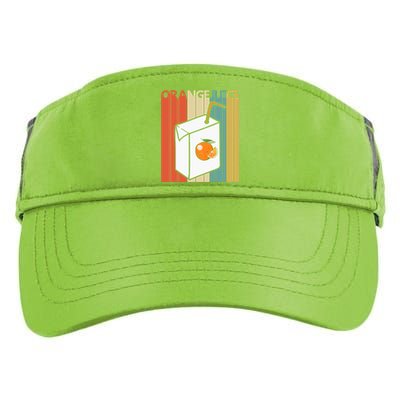 Vintage Orange Juice Gift Adult Drive Performance Visor