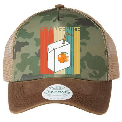 Vintage Orange Juice Gift Legacy Tie Dye Trucker Hat