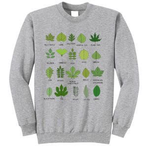 Variety of Leaf Patterns for Nature Enthusiasts Tall Sweatshirt