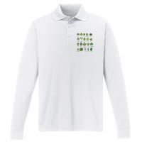 Variety of Leaf Patterns for Nature Enthusiasts Performance Long Sleeve Polo