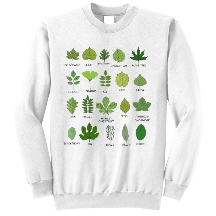 Variety of Leaf Patterns for Nature Enthusiasts Sweatshirt