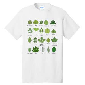 Variety of Leaf Patterns for Nature Enthusiasts Tall T-Shirt