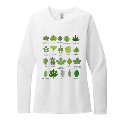 Variety of Leaf Patterns for Nature Enthusiasts Womens CVC Long Sleeve Shirt