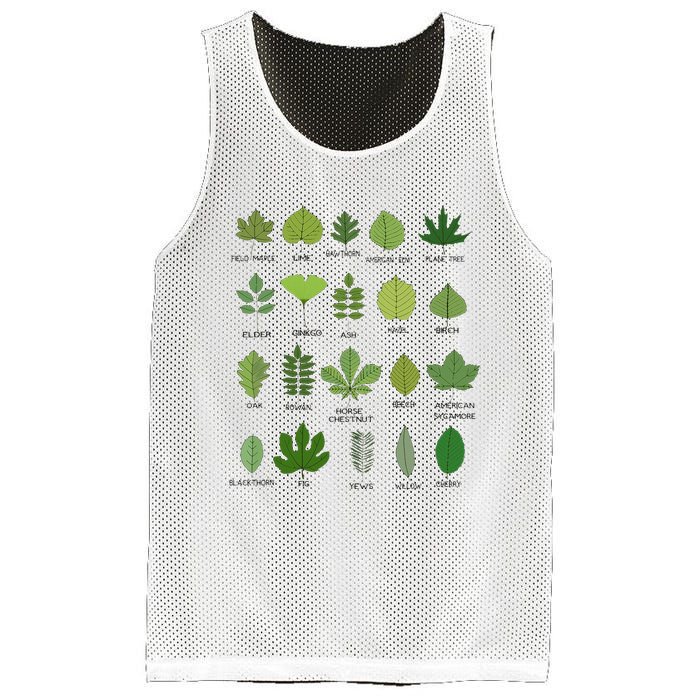 Variety of Leaf Patterns for Nature Enthusiasts Mesh Reversible Basketball Jersey Tank