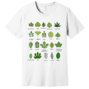 Variety of Leaf Patterns for Nature Enthusiasts Premium T-Shirt